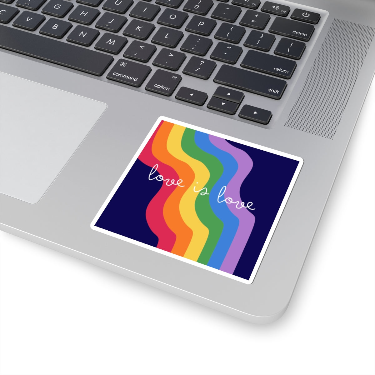 Rainbow Love is Love Kiss-Cut Sticker