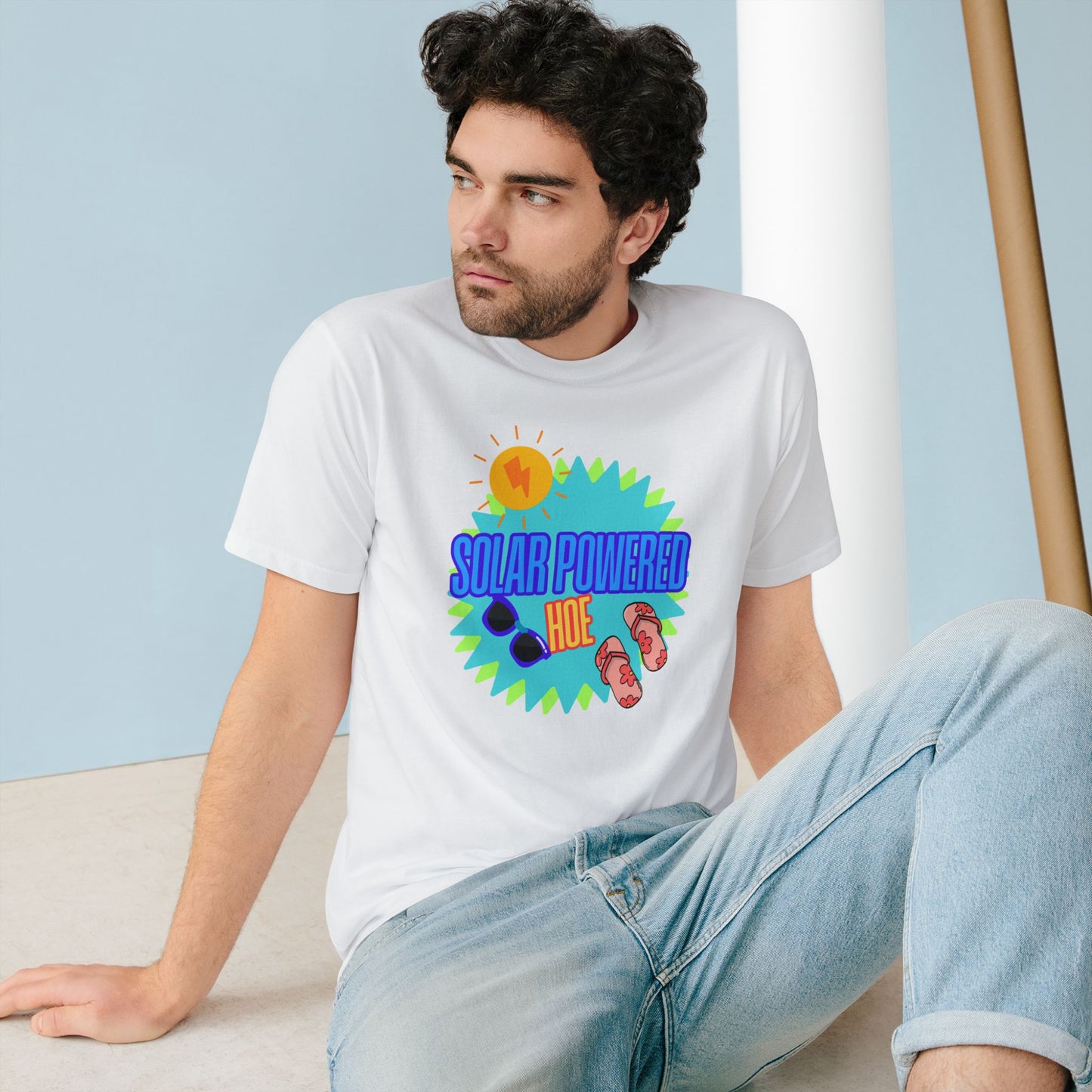 Solar Powered Hoe T-Shirt | 100% Cotton Eco-Friendly Tee