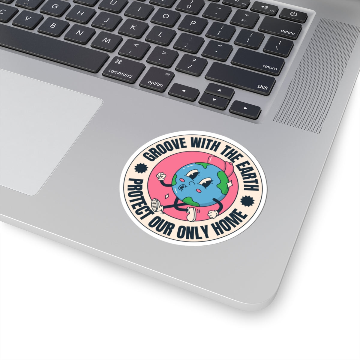 Eco-Friendly Groove with the Earth Stickers, Cute Planet Stickers, Laptop Stickers, Environmental Gift, Earth Day Decor