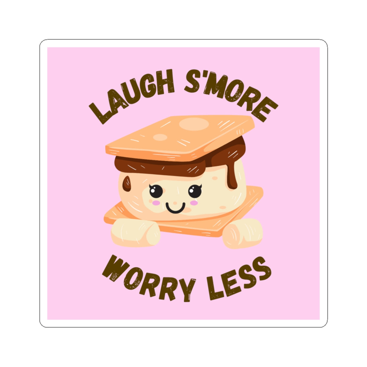 Cute S'mores Kiss-Cut Sticker