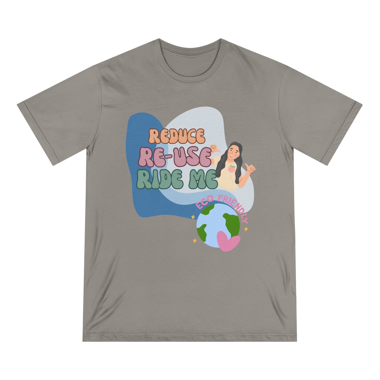 Eco-Friendly T-Shirt | Reduce, Reuse, Ride Me- 100% Organic Cotton Tee