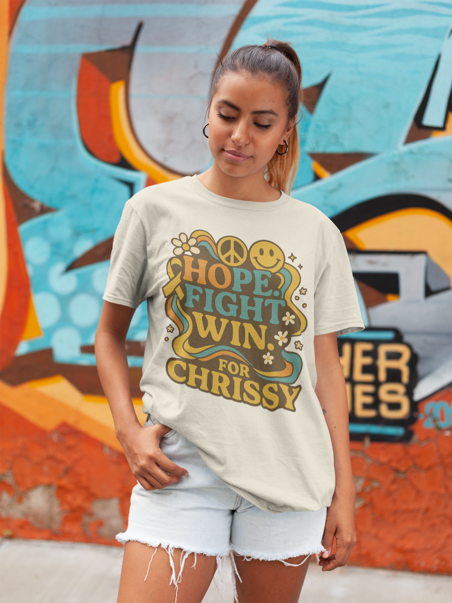 Hope. Fight. Win. For Chrissy Eco-Friendly Tee