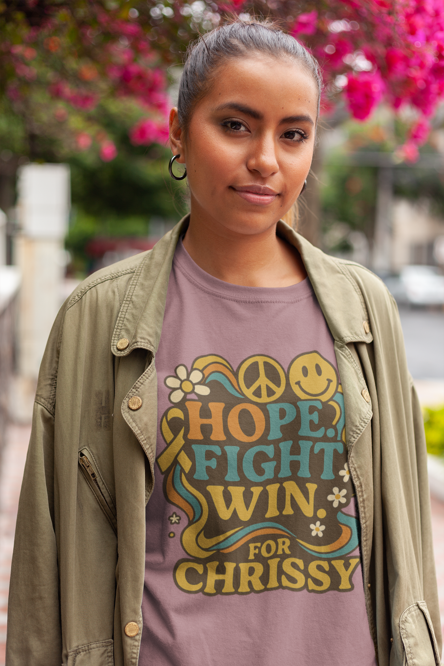 Hope. Fight. Win. For Chrissy Eco-Friendly Tee