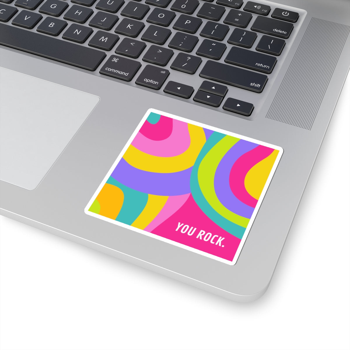 Colorful You Rock Kiss-Cut Sticker