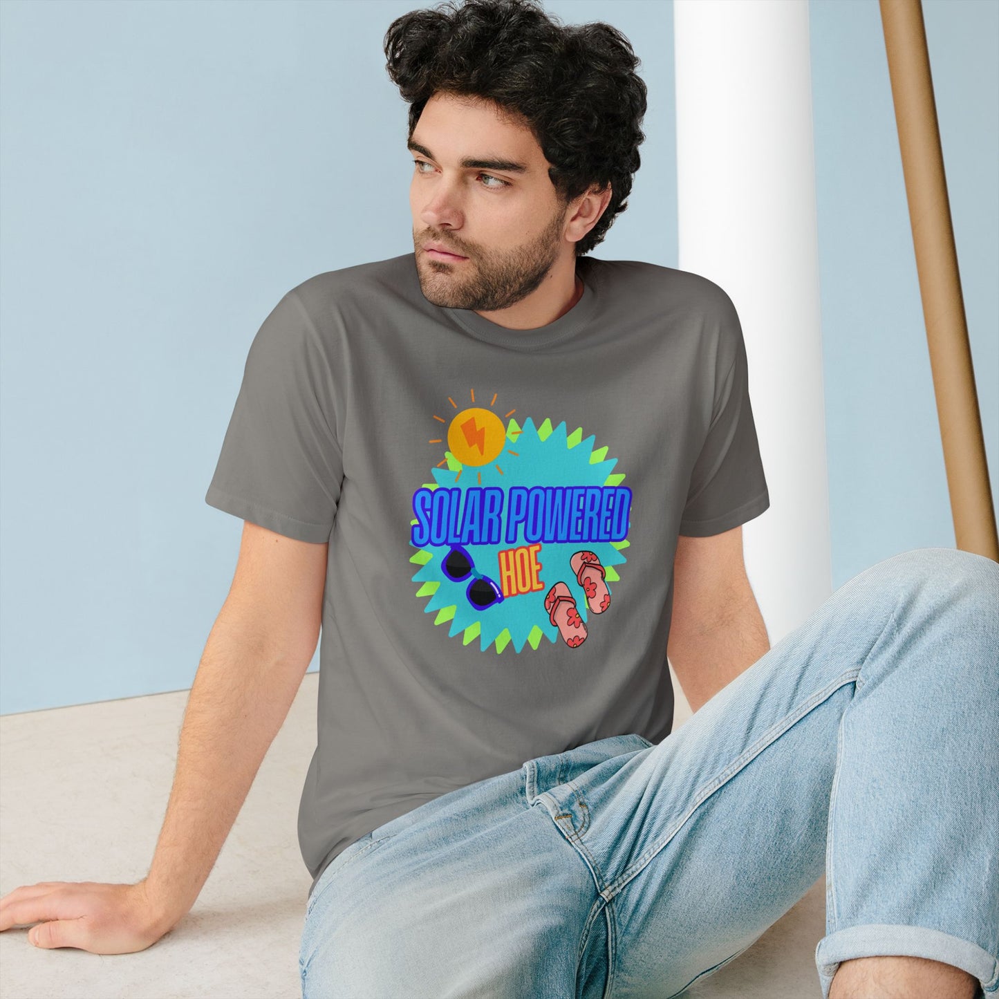 Solar Powered Hoe T-Shirt | 100% Cotton Eco-Friendly Tee